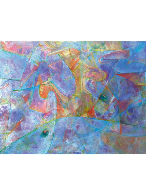 Reproducción de arte - imagen destacada - Espacio de Comunicación - Encáustico - Geometria y Abstracción - Matérica -pintado por Fernando Pagador