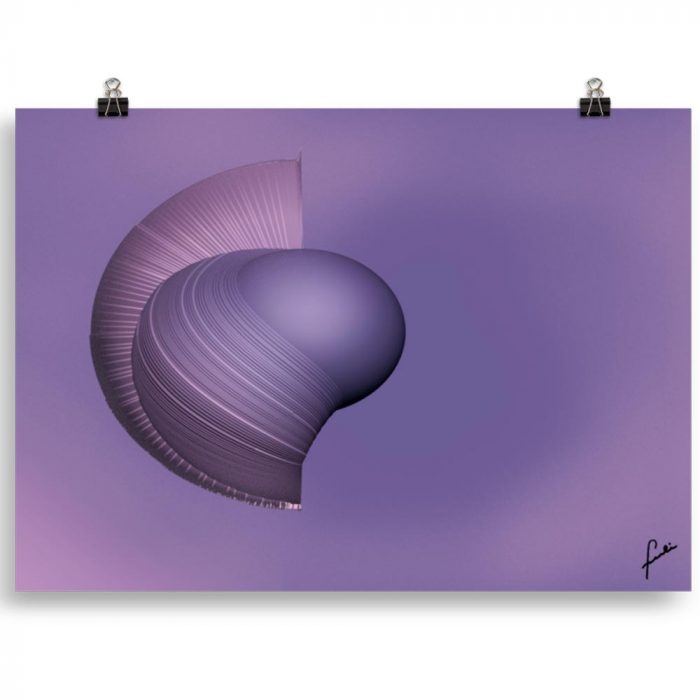 Reproducción de arte en lámina 70x50 cm - Guerrero Argarico - Diseño Digital - Abstracto - Fotografía y Pintura -pintado por Fuli