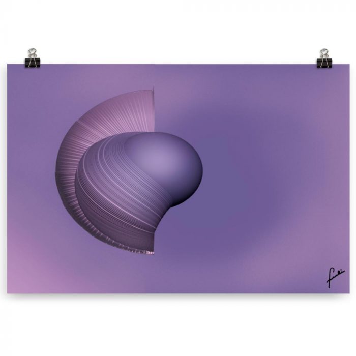 Reproducción de arte en lámina 61x91 cm - Guerrero Argarico - Diseño Digital - Abstracto - Fotografía y Pintura -pintado por Fuli