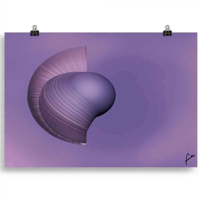 Reproducción de arte en lámina 70x100 cm - Guerrero Argarico - Diseño Digital - Abstracto - Fotografía y Pintura -pintado por Fuli