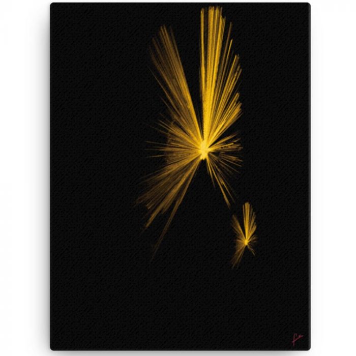 Reproducción de arte en lienzo 30x41 cm - Mariposas - Diseño Digital - Abstracto - Fotografía y Pintura -pintado por Fuli