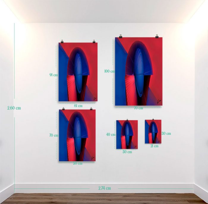 Reproducción de arte en lámina - medidas - Esfinge - Diseño Digital - Abstracto - Modelado 3D -pintado por Fuli