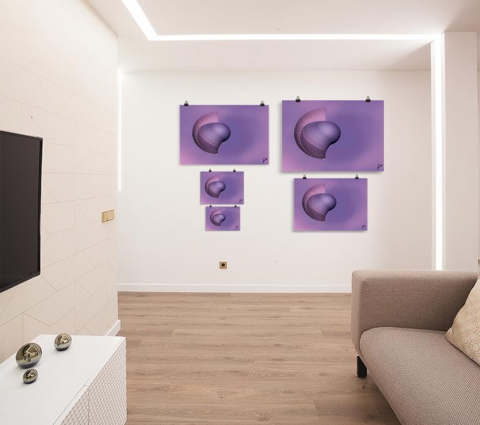 Reproducción de arte en lámina - salón - Guerrero Argarico - Diseño Digital - Abstracto - Fotografía y Pintura -pintado por Fuli
