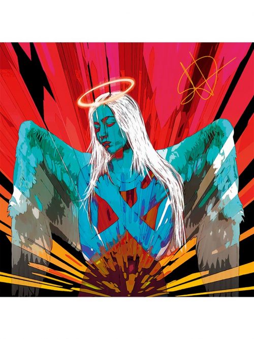 Reproducción de arte - imagen destacada - Angel Awakening - Diseño Digital - Ilustración - Fotografía y Pintura -pintado por WachiMakeArt